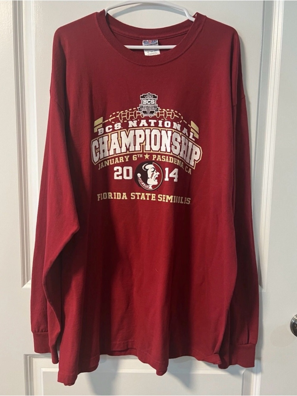 Vizio Garnet and Cream BCS Championship Graphic Long Sleeve Tee